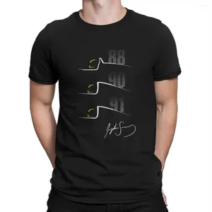 Mannen T-shirts Mannen T-shirt 3x Wereld Vintage Katoen Tees Korte Mouw Ayrton Senna Ronde Hals Kleding Zomer