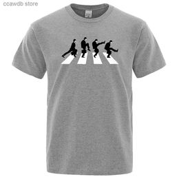 T-shirts hommes T-shirt Monty Python Le ministère des promenades idiotes T-shirt Mode drôle à manches courtes en coton surdimensionné T-shirt de personnalité T240105