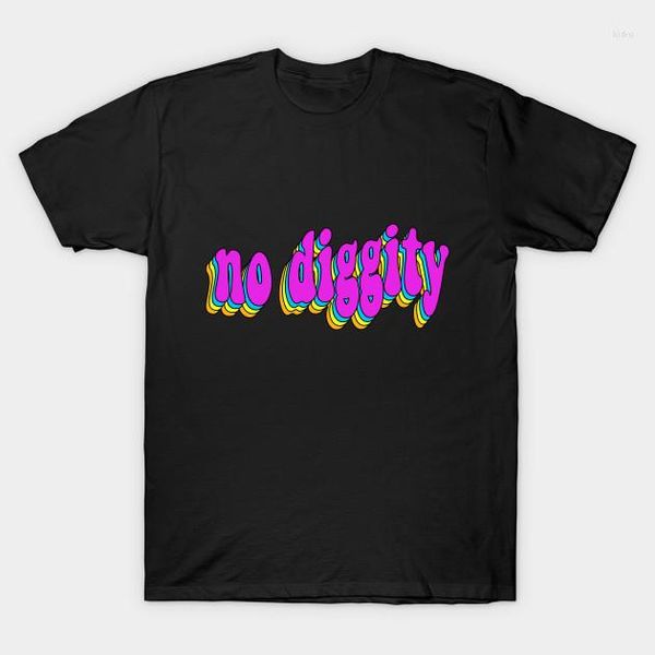 Camisetas para hombre Camiseta para hombre No Diggity 90s Hip Hop Arco iris Diseño gráfico Camiseta con logotipo Camiseta para mujer