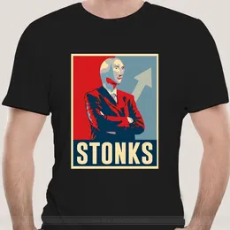 Heren T-shirts Mannen T-shirt Stonks Obama Dank Memes V1 T-shirt Vrouwen Shirt Mannelijke Merk Teeshirt Zomer Katoen