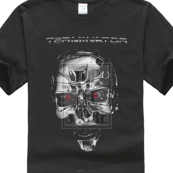 Camisetas para hombre Terminator Endoskeleton camiseta película Merch Classic Schwarzenegger impreso personalizado manga corta TeesMen's