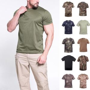 T-shirts pour hommes T-shirt d'entraînement pour hommes T-shirt à séchage rapide Camouflage Couleur unie Déguisement 3D Imprimer Serpent Skin Summer Male Vêtements Chic