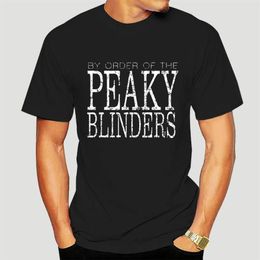 Camisetas para hombres Hombres camiseta Tamaño grande Peaky Blinders por orden de Blinder Plain T Shirt Adulto Tees Vintage 0442E261l