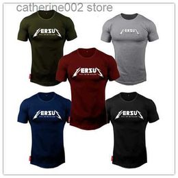 Camisetas Masculinas Camiseta Masculina Musculação Show Músculo Várias Cores Algodão Manga Curta T-shirt Treino Exercício Roupas Masculinas T230601