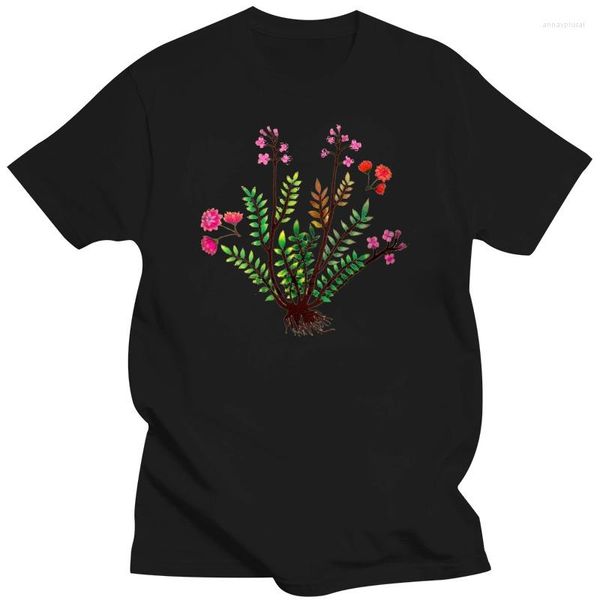 Camisetas para hombre, camiseta para hombre, camiseta Unisex con flores botánicas de la vieja escuela, camiseta para mujer, camisetas Top