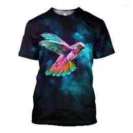 Magliette da uomo Uomo Donna Camicia con stampa 3D Moda Animale MACAW Pappagallo Uccello T-shirt Pantaloncini Maglie a maniche
