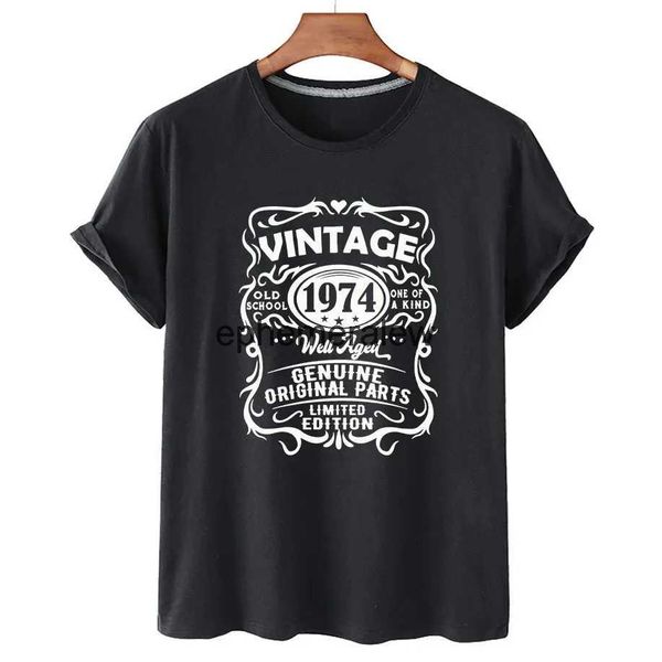 Camisetas para hombres Hombres Mujeres Cumpleaños Aniversario Camisetas 1964 1974 1984 Fiesta familiar Camiseta de algodón Camiseta de manga corta Camiseta vintage Ropa de regaloH24220