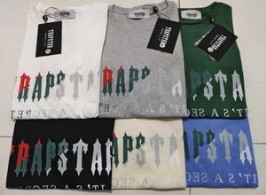 T-shirts pour hommes T-shirt en coton pour hommes / femmes en vrac Harajuku O-cou Trapstar Lettre Imprimer FashionTop Summer Short Sleeve Design classique 63ess