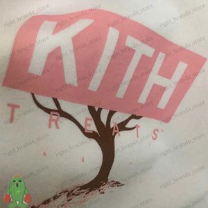 T-shirts pour hommes Hommes Femmes Kith T-shirts Tokyo Limited Cherry Tree Print Manches courtes Tissu lourd US Euro Size T-shirt T230707