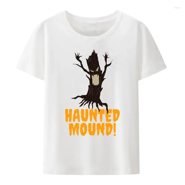 T-shirts pour hommes Hommes Femmes Manches courtes Tops graphiques Casual Streetwear Camisetas Horreur Halloween Sematary I Love Haunted Mound Shirt Vintage
