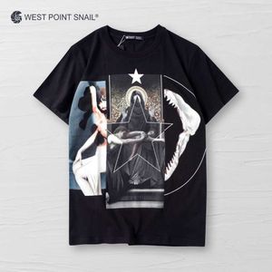 T-shirts pour hommes Hommes Femmes T-shirt Beauté Jesus Stars Graphic Print Tees Casual Gothique Western Style O-Neck Tshirt Broadcloth Tops à manches courtes J230516