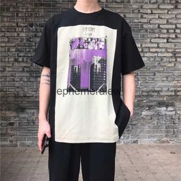 T-shirts hommes Hommes Femmes T-shirts Cavempt T-shirt GRIS LONG BOX TEE Skyscraper Impression Cavempt Tops 2020 Hip Hop C.E Short Sleeveephemeralew