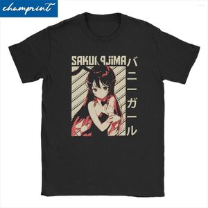 Heren t shirts mannen dames t-shirts meisje mai sakurajima katoenen tee shirt sexy senpai anime waifu esthetische manga harajuku ullzang