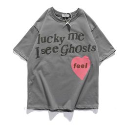 T-shirts Hommes Hommes Femmes T-shirts Lucky Me I See Ghost Feel T-shirt Enfants Voir Ghost Camp Flog 2008 Tee Vintage Haute Qualité Tops T230302