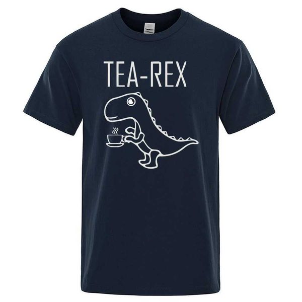 T-shirts masculins hommes T-shirts T-shirts rex drôle dinosaure boisson coffre t-shirts mode Tshirt décontracté de haute qualité