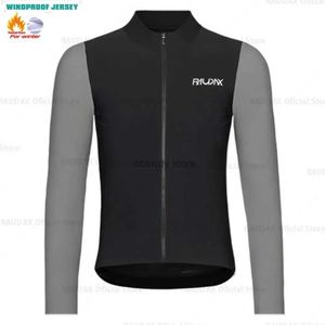 Heren T-shirts Heren 2024Fece Fietsshirts Winter Lange Seve Jas RijdenFietsjassen kleding Ropa Ciclismo HombreH2421