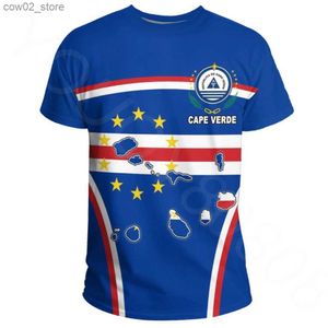 T-shirts pour hommes Hommes et femmes Cape verte T-shirt imprimé 3D Col rond T-shirt de sport à manches courtes Été Lâche Casual Vêtements2023 Q240201