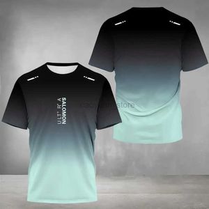 T-shirts pour hommes Hommes Badminton Tops Séchage rapide Hommes T-shirt à manches courtes Chemise de sport en plein air Casual Vêtements de course respirants 240319