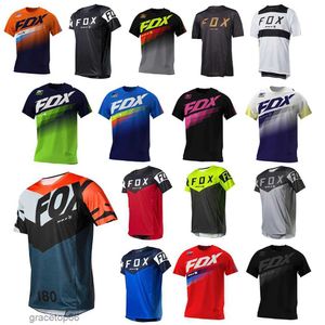 Camisetas para hombres Mens Bat Fox Downhill Jerseys Mountain Bike Camisas Offroad Dh Motocicleta Jersey Camiseta Motocross Camiseta Racing MTB G9MT