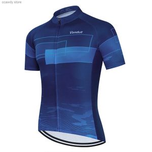 T-shirts masculins pour hommes jersey Vêtements de séchage rapide court métrage ciclismo enduro chemise uniforme h240407