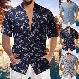 Heren t shirts heren bodysuit romper heren zomer mode shirt vrijetijdsgebied kust strand korte mouw geprinte lange compressie