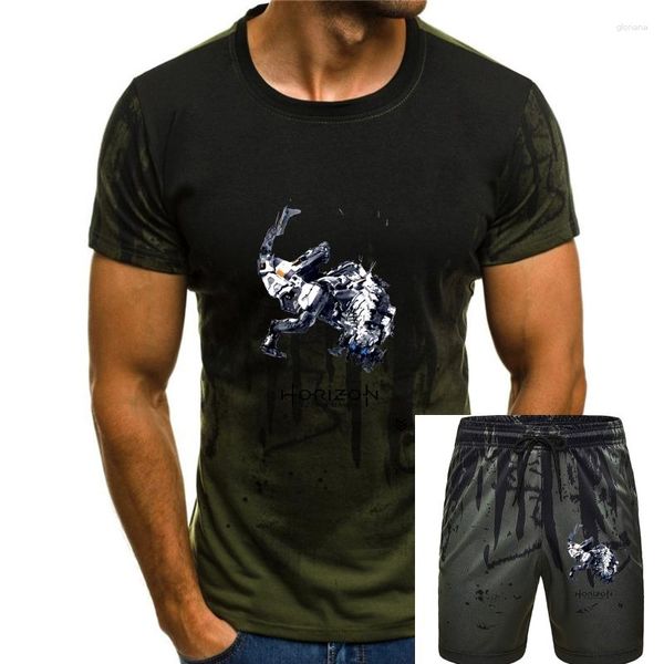 T-shirts pour hommes T-shirt à la mode décontractée pour hommes Col rond Cool Mans For Men Game Horizon Zero Dawn Print