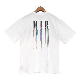 T-shirts pour hommes Mens Colorf Lettre Imprimer Marque Hommes T-shirt À Manches Courtes Designer Outfits Tee Shirt Homme Printemps O-Neck Tshirt Drop D Dhkm7