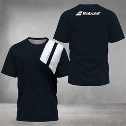 T-shirts pour hommes Hommes Contraste Tennis Vêtements Respirant Summer Golf Vêtements avec Fitness Manches courtes Pull de sport pour hommes pour badminton 240327