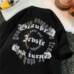 Heren t-shirts heren katoen korte slijms oversized Strtwear t-shirt zomer top y2k gym ts vintage goth kleding grafisch grappig wit t shirt y2405162tlk