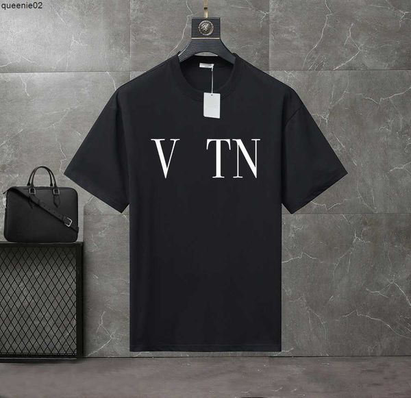 T-shirts masculins Band designer pour hommes T-shirts mode noir blanc manche de luxe de luxe motif t-shirt taille kvi3