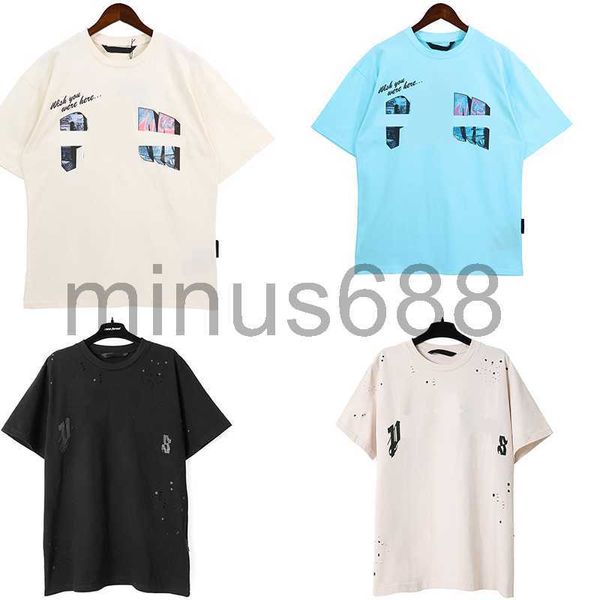 Camisetas para hombre Camisa de diseñador para hombre Camiseta para mujer Palm New Shark Print Cuello redondo Casual Manga corta Tamaño S / m / l / xlFNJS