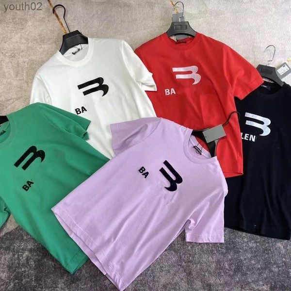 Camisetas para hombres Diseñadores para hombre Camisa Hombre para mujer BA Camisetas con letras Imprimir Mangas cortas Camisas de verano Hombres Ropa suelta Asia sobre el tamaño XL XXL XXXL XXXXL 240219