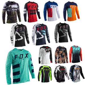T-shirts masculins pour hommes en downhill jersey bat Fox Mountain Vélo