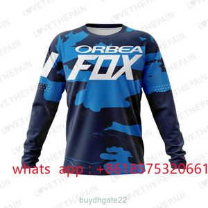 T-shirts hommes Hommes Downhill Jerseys Orbea Fox VTT VTT Chemises Offroad DH Moto Jersey Motocross Sportwear Racing 2024 Nouveau Z9ZS