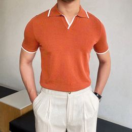 T-shirts pour hommes Hommes Mode Casual Bouton Revers À Manches Courtes T-shirt Veste Top Sombre Impression 3D Style Rétro 230313