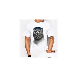 T-shirts pour hommes Mode pour hommes Crazy Dj Cat Design T-shirts Cool Tops à manches courtes Hipster Tees Drop Delivery Vêtements Vêtements Polos Dhqzh