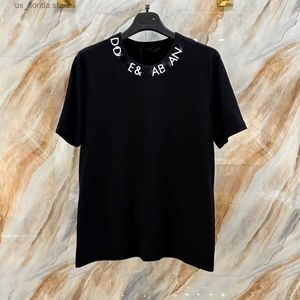 T-shirts pour hommes Hommes Femme Designer de tissu haut court Slved Séchage rapide Anti-rides Qualité T-shirt neutre 003 Y240402