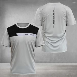 T-shirts pour hommes Hommes Fitness Manches courtes Vêtements respirants Épissage imprimé Beach Tennis Badminton Sports Vêtements d'entraînement à séchage rapide