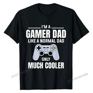 T-shirts pour hommes Hommes Gamer Papa comme un papa normal Jeu vidéo Père T-shirt Famille T-shirts dominants Tops Chemises Coton Hommes Design Y2302