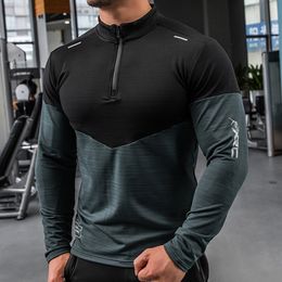 Heren T-shirts Heren Gym Compressieshirt Man Rashgard Fitness Lange mouwen Hardloopkleding Homme T-shirt Voetbalshirt Sportkleding Dry Fit 230727