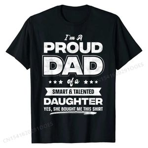Camisetas para hombres para hombre, soy un orgulloso regalo de camisa de papá de la hija del día de la hija, la camiseta del día de los padres, la camiseta de la camiseta nueva del diseño, las camisetas superiores de Europa T240425