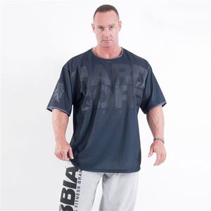 T-shirts pour hommes Hommes Lâche Mesh Respirant Gymnases Chemise Sport T-shirt Casual Manches Courtes Courir Entraînement T-shirts Fitness Top Sport Vêtements 230327