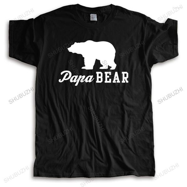 T-shirts masculins chemise de luxe pour hommes papa ours t-shirt drôle papa père grand-père cadeau d'anniversaire t-shirt de mode avec paroles