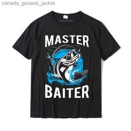 Camisetas para hombres Hombre Master Baiter Sudadera con capucha Divertida Pesca Master Baiter Sudadera con capucha Camisas Casual Tops Camiseta para algodón Camiseta Diseño Barato L231208