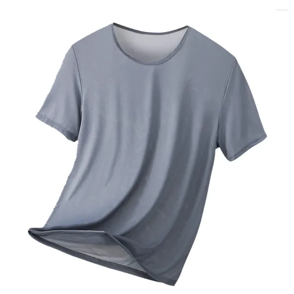 Camisetas para hombres Malla para hombre Ver a través de la ropa interior Camiseta Muscle Top Manga corta Clubwear Fiesta Entrenamiento Casual Tops de alta calidad Ropa