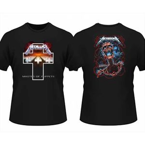 T-shirts heren heren metallic retro metaal klaar Hell Tour Black Graphic T-shirt Dames Tops Skull T-shirt Harajuku Casual shirt T240515