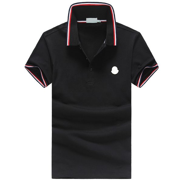 Camisetas para hombres Mens Monclair T Shirts Diseñador Polo Camisa de lujo Camisetas Classic Negro Blanco Gris Azul Trapstar