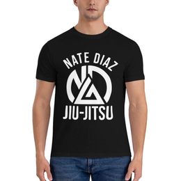 T-shirts voor heren Mens Nate Diaz Jiu Jitsu Cool T-shirt Wrestler Paar Katoenprint T-shirt Ronde HeckClothing Gift Idea Big Size 4xl 5xl