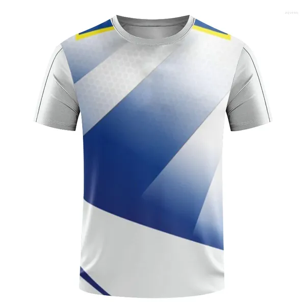 T-shirts pour hommes T-shirt de course en plein air pour hommes Sports Fitness Séchage rapide à manches courtes Extra Large T-shirt respirant Entraînement de badminton pour femmes