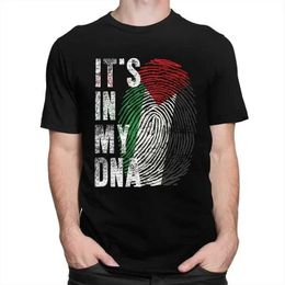Heren t-shirts Mens Palestina t-shirt liefde en vrede kort slaven t-shirt cool t-shirt zomer palestina DNA t-shirt heren top T240508